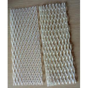 Recycling White PE Mesh Sleeve Plastic Tube Netting For Wine Bottle / Fruit