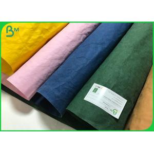 Biodegradable Washable Paper Multi Coloured 0.55mm Washed Paper For Plant Bag