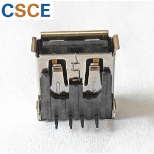 China 90 Degree AF Type USB Male Female Connector With Curls supplier