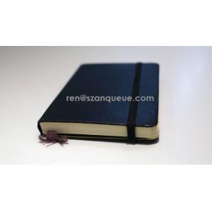 Hardcover notebook with elastic band/agenda/notebook with paper pocket/recycle notebook