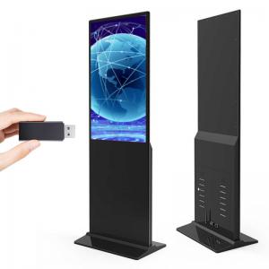 China 43 Inch Floor Standing Lcd Digital Signage Screen Advertising Slim Vertical Media Player supplier