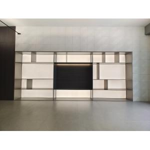 European Wall Mounted TV Cabinet Design Storage Shelf For Living Room