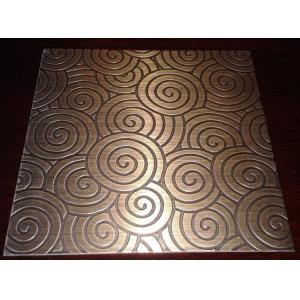 430 439 443 0.3mm Stainless Steel Sheet Spiral Printing For Decorative