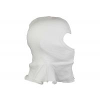 China Cotton White Balaclava Face Cover , Sedex Audit Wrinkle Free Full Face Balaclava on sale