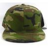 Camouflage Acrylic Fabric Snapback Baseball Caps 7 Holes Closure Available