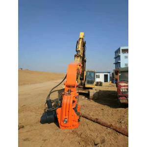 China steel sheet pile excavator high frequency vibratory pile hammer/driver machine supplier