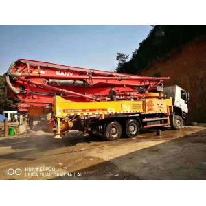 125/180 M3/H バンツ・シャシーで52mのコンクリートポンプを搭載した中古コンクリートミキサートラック
