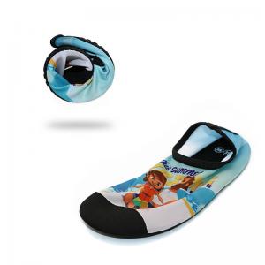China Anti Skid Mens Beach Water Shoes For Aqua Aerobics Lycra Daddy Girl Pattern supplier