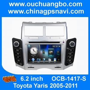 China Ouchuangbo autoradio DVD stereo  Toyota Yaris 2005-2011 sliver iPod BT aux  SD Russia map supplier
