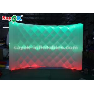China Inflatable Photo Studio Attractive Inflatable LED Photo Booth Backdrop Wall With Remote Control supplier
