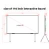 China 110-Inch Oversized Screen 4K UHD Android System Wireless Casting Interactive Smart Board for Office & Teaching Whiteboard for Conferences wholesale