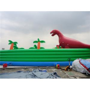 Colorful Dinosaur Theme Inflatable Water Parks For Pool And Lake