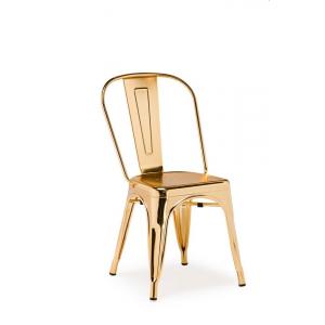 Restaruant Cafe Design Bertoia Wire Counter Stool Metal Tolix Dining Chairs , Brass Gold