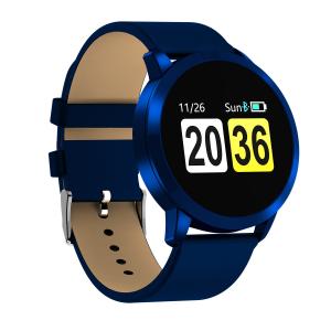 China HaoZhiDa HZD1801G Blue smart watch with heart rate function good for gift and smart bracelet point touch supplier