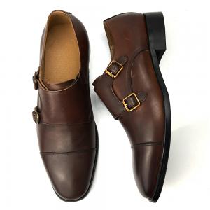 China Cow Leather Dress Shoes Summer Men Oxford Shoes with Double Buckle supplier