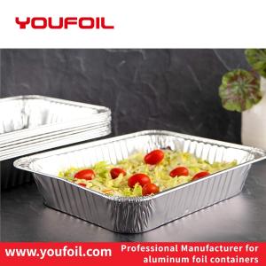 Wrinkle Wall Disposable Aluminum Foil Container For Fast Food