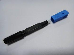 Tipo rápido conector rápido ótico da parte superior do SC UPC 60mm do conector do conjunto de campo de FTTH da fibra