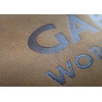 Custom Embossed Leather Patches Brand Name Tan Color Genuines For Jeans