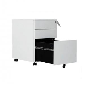 Round Edge Ergonomic 3 Drawer 0.6mm Mobile Pedestal Cabinet