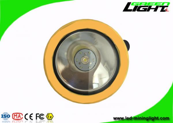 Yellow / Black Miners Helmet Light2.2Ah 3.7V 191g Weight For Underground