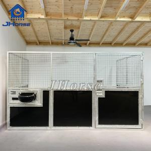 China Heavy Duty Bamboo Horse Stall Panels Sliding Door Included Hardware supplier