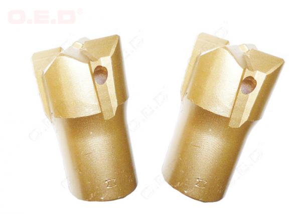 High Performance Threaded Button Bits Rock Drilling Tools , R32 R38 Tapered
