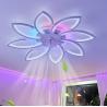 China wholesale   72W Dreaming Colorful Ceiling Fans With Lights , APP Rmt Ctrl Dimmable LED Smart Ceiling Fan Light wholesale