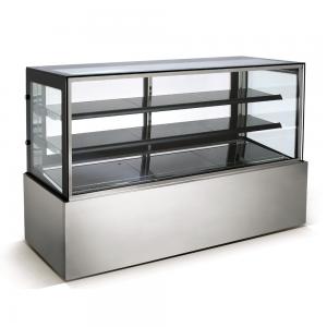 China 1200MM Long Cafe Cake Display Fridge With Back Sliding Glass Door And LED Lights supplier