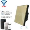 China EU Standard Wifi Light Switch Wall Switch Wireless Smart Switch 220v APP Control with Alexa/google home 1/2/3 Gang wholesale