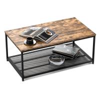 China Industrial Wood And Metal Coffee Table Nesting Accent Tables on sale