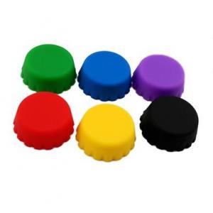 China Silicone Rubber Wine Stoppers,OEM customized logo printing beer silicone bottle cap can be reused supplier