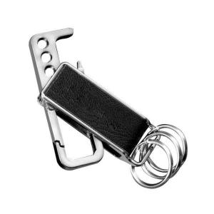 Good Quality Men Promotion Business Gift Leather Car Keychain Beer Bottle Opener with Key Rings, Stamped or Engrave Logo