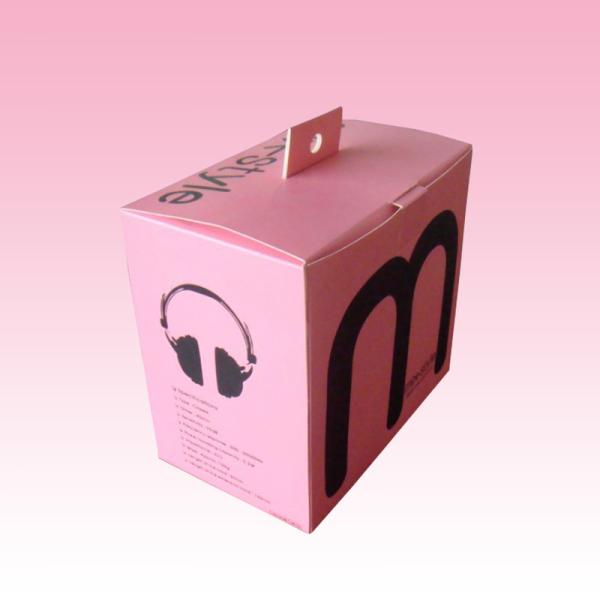 diseño a todo color de lujo de encargo de la caja de papel con la suspensión de papel y toda clase de tamaño