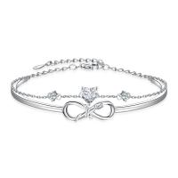 China 3A Crystal Sterling Silver Jewelry Bracelets on sale