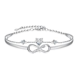 3A Crystal Sterling Silver Jewelry Bracelets