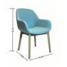 China Customized Fabric Solid Wood Dining Room Chair for Hotel Furniture in Northern Europe wholesale