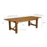 China Table à manger en bois massif avec un design moderne simple et une construction solide wholesale