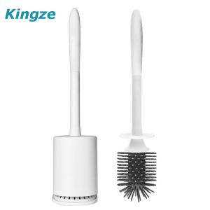 China Handheld Silicone Toilet Brush And Holder Bathroom Accessories  Toilet Brush Holder supplier