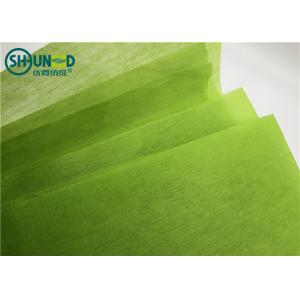 China Green Color Plain Type Punch Needle Fabric Chemical Bond Nonwoven 30gsm supplier