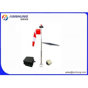 Stainless Steel 304  Wind Cone Airport Landing Indicator With  Mono Crystalline Silicon Module