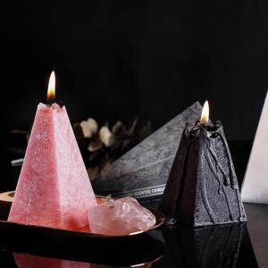 China Home Decoration Cone Shape Scented Soy Wax Candle With Luxury Candle Packaging Box supplier