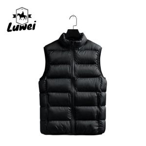 China Outdoor Zipper Cold Weather Vest Windproof Puffer Utility Plus Size Sleeveless supplier