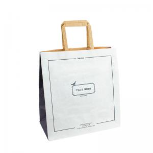 China OEM Printing Recycle Craft Handle Paper Bags Food Packaging Take Away supplier