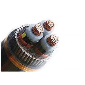 China 18 / 30KV 3 Core Armoured Electrical Cable / Power Cable Annealed Copper Conductor supplier