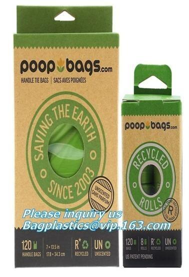 dog poop bag cornstarch compostables, Unscented Environment Friendly Compostable