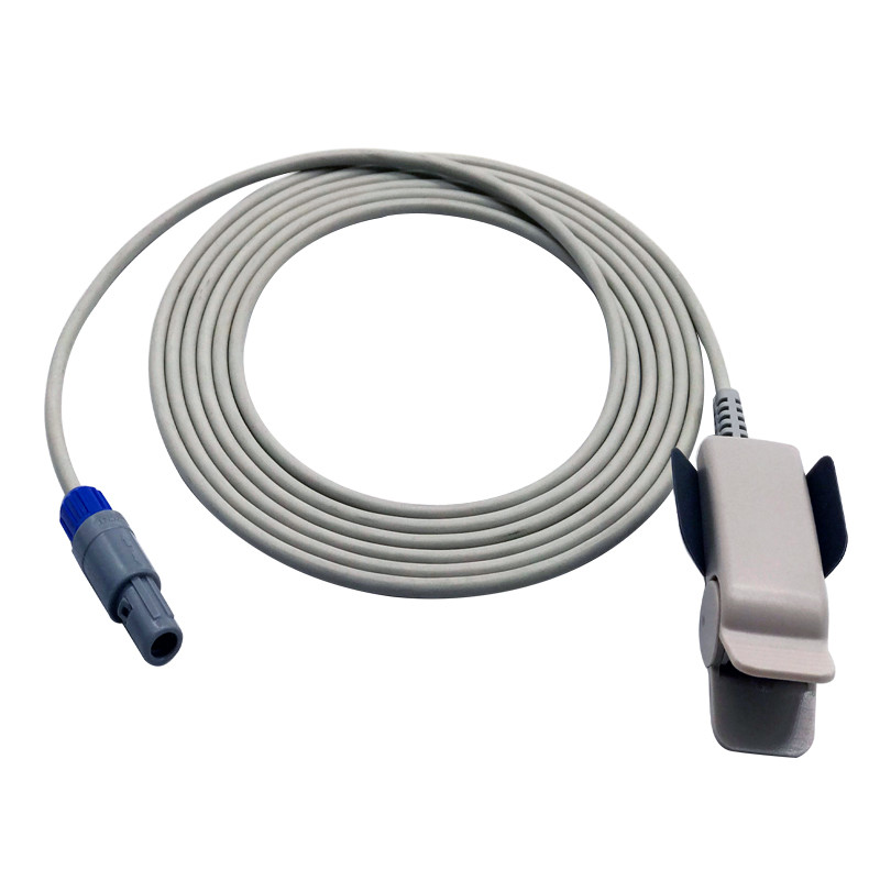China 6 épingles Mindray Spo2 Sensor, Spo2 Sensor Probe Pour les câbles PM9000 / 8000 3m / 10ft TPU supplier