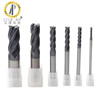 China 4 Flute HRC58 Carbide Flat End Mill For Metal Machining on sale