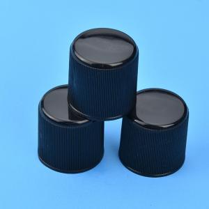 Ribbed Closure 24mm Plastic Screw Covers For Beverage Bottle