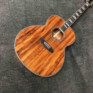 Custom Guilds 43 Inches Jumbo KOA Wood F50 Vintage Acoustic Guitar Gloss Finished Guild Electric Guitar