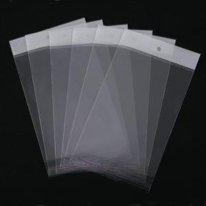 China Self Adhesive HDPE LDPE OPP Plastic Header Bag OEM White Clear supplier